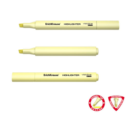 Picture of ERICHKRAUSE HIGHLIGHTER VISIOLINE V-17 PASTEL YELLOW